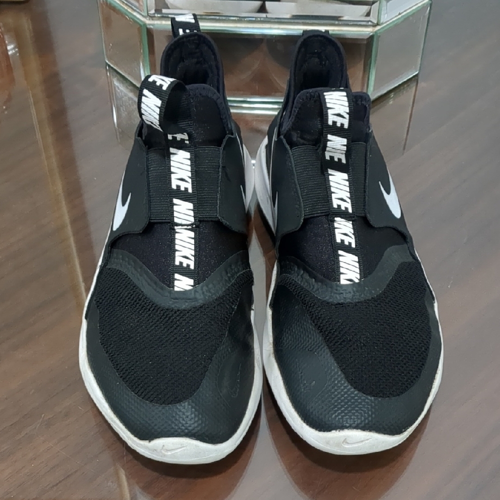 Nike Black and White Slip-On Sneakers